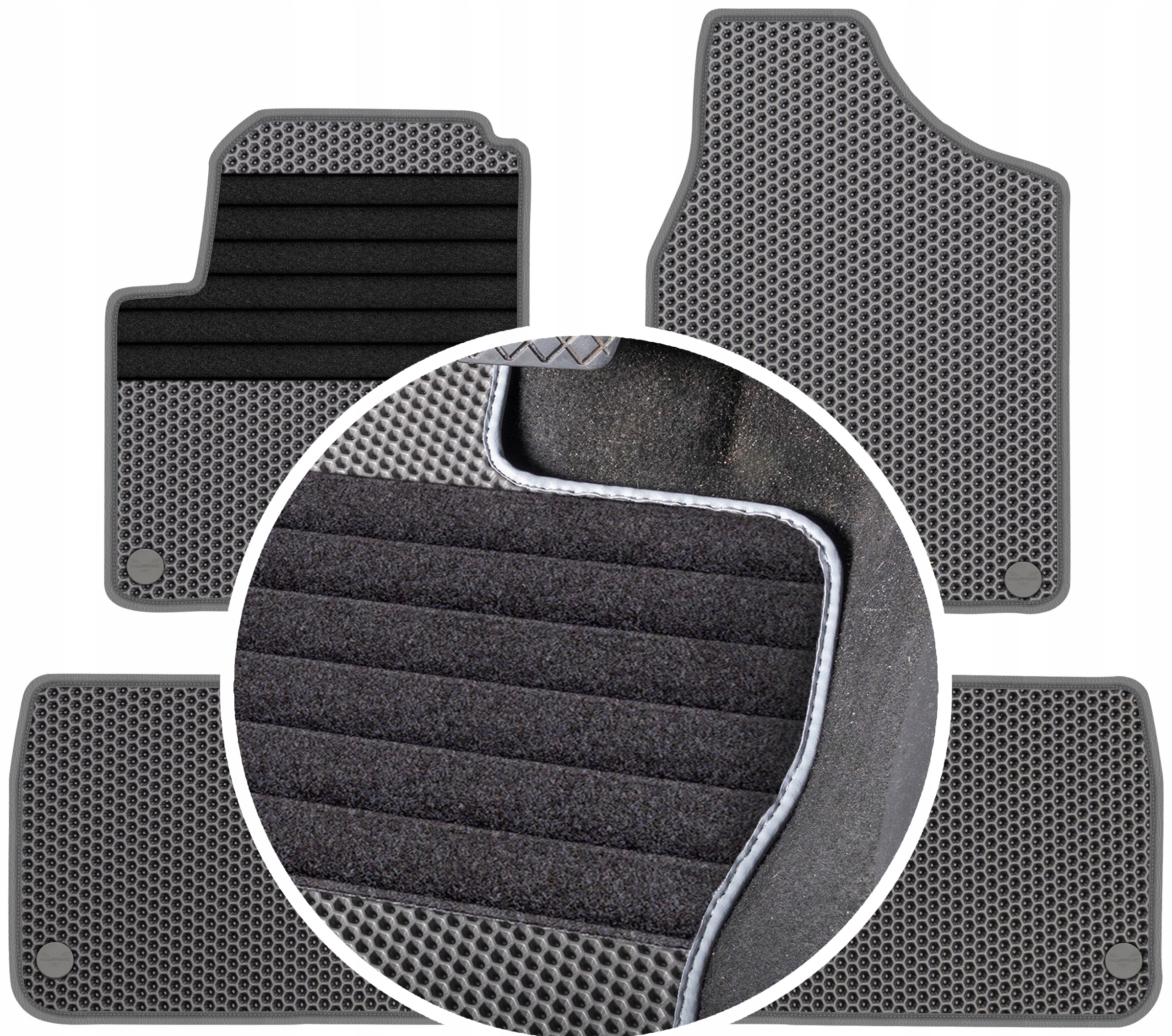 Vw Sharan 5os 1998-2010 Gumové stierače do auta Eva