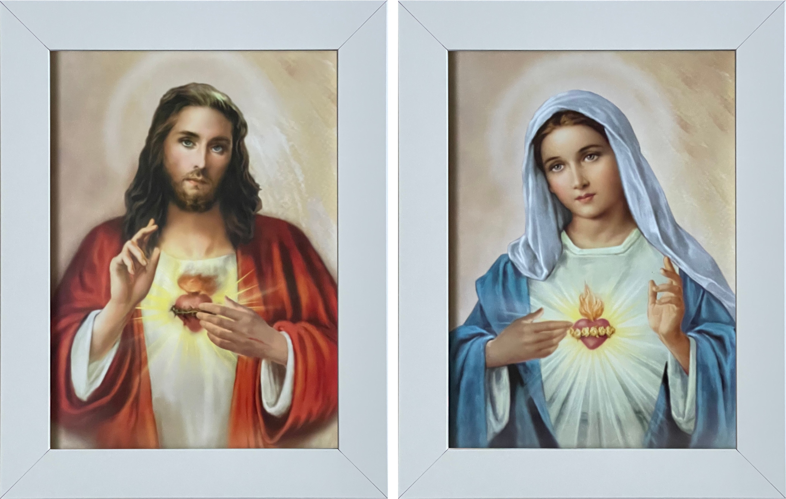 

Obrazy 29x22 Serce Jezusa I Maryi Komplet Pudełko