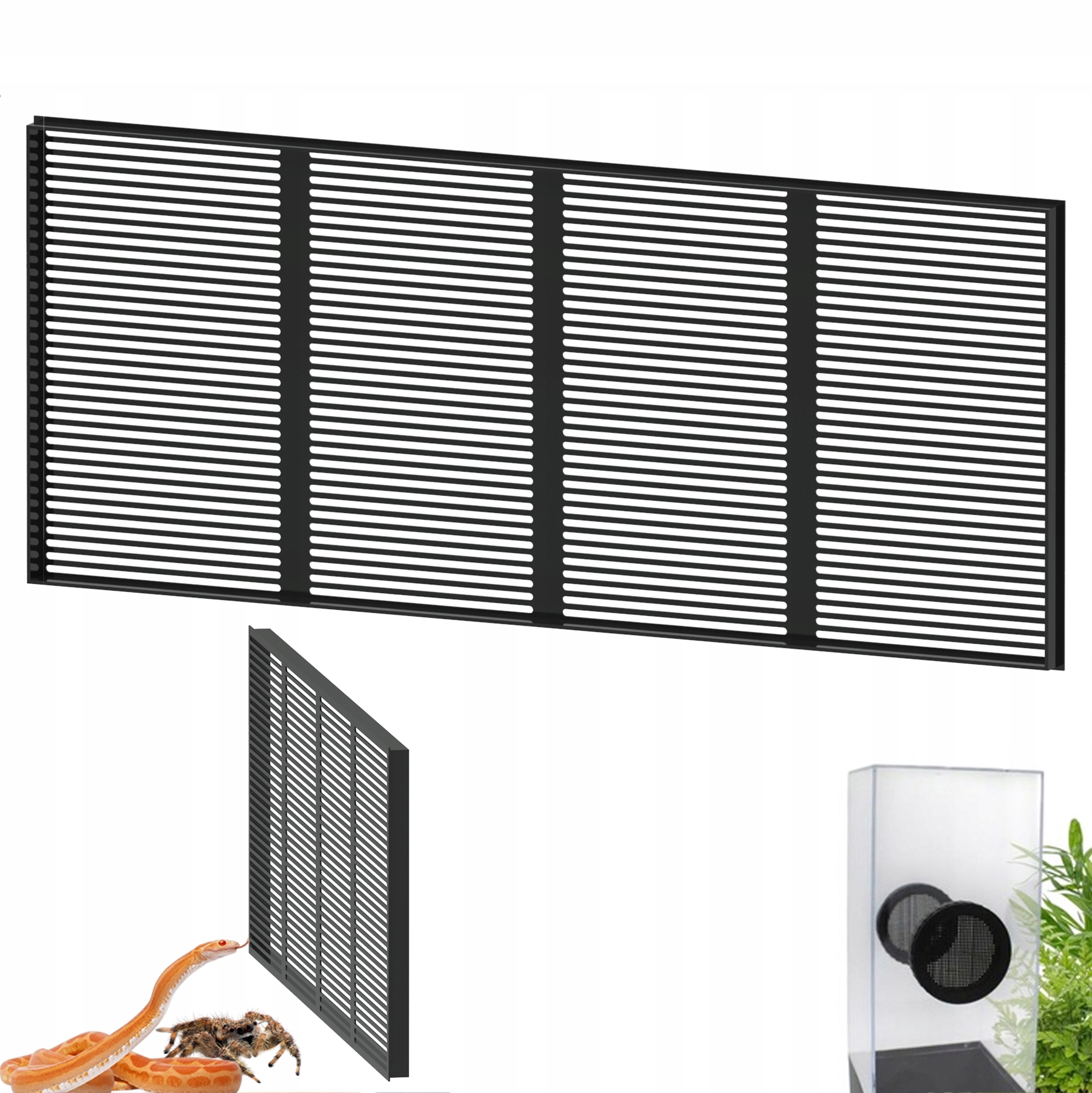 Levně Otvor do terária, mřížka 60 x 25 cm, ventilační mřížka