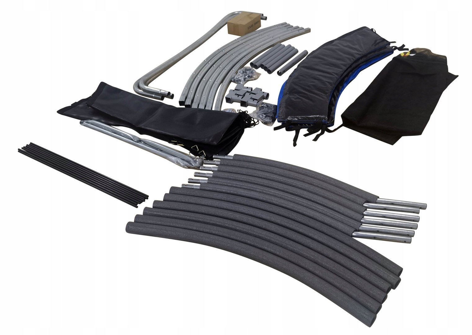 TRAMPOLINA OGRODOWA 305cm/10FT SIATKA WEWNĘTRZNA DRABINKA do 150kg Wysokość całkowita 220 cm