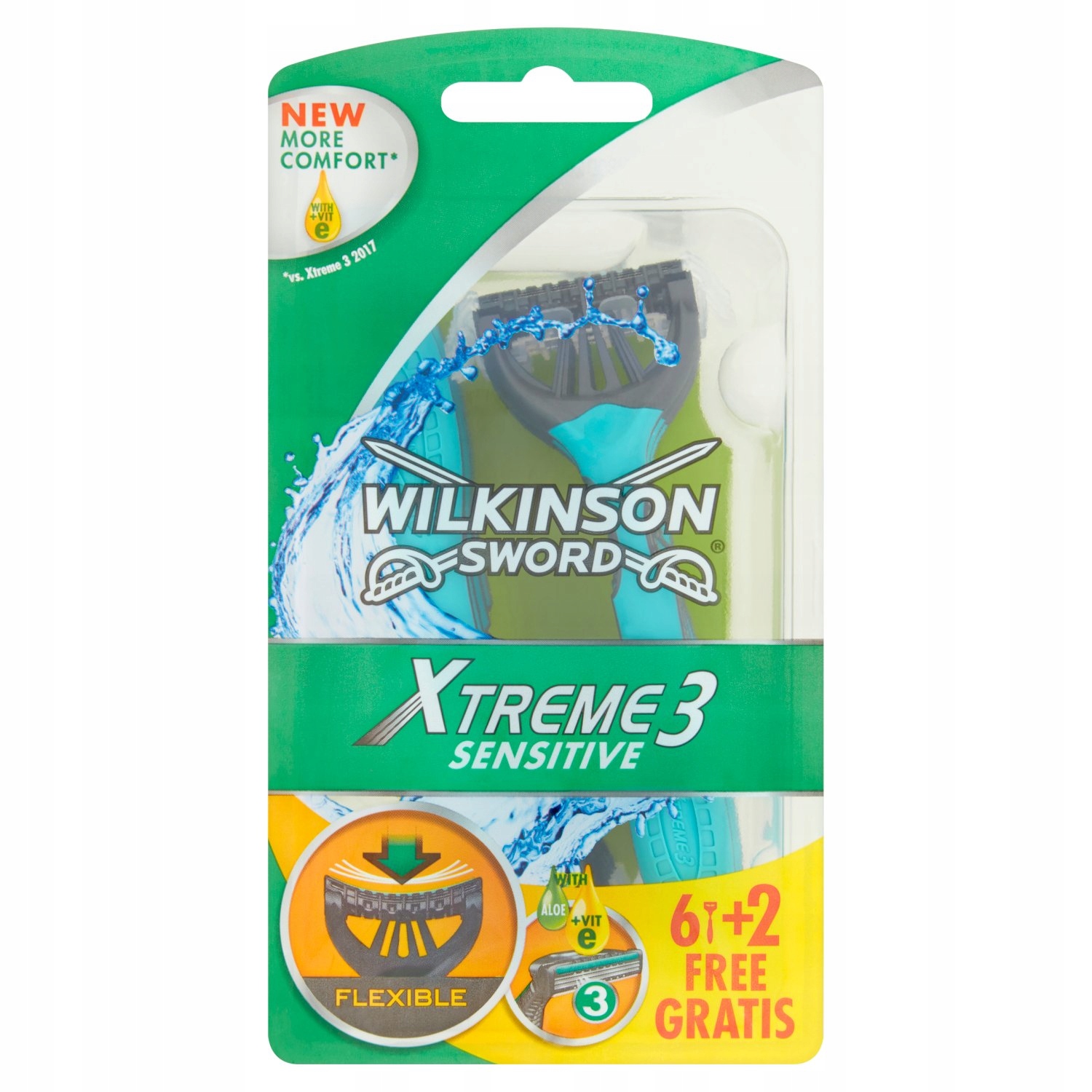 

Wilkinson Sword XTREME3 Sensitive 6+2 Szt.