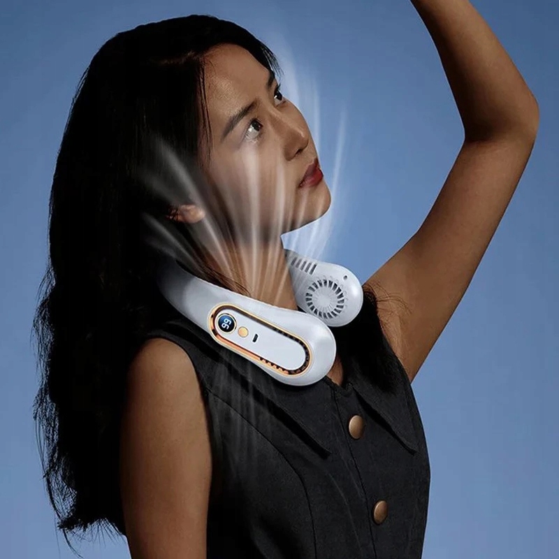 WENTYLATOR NA SZYJE 5 PRĘDKOŚCI KOMFORTOWY PRZENOŚ Kolor dominujący biały