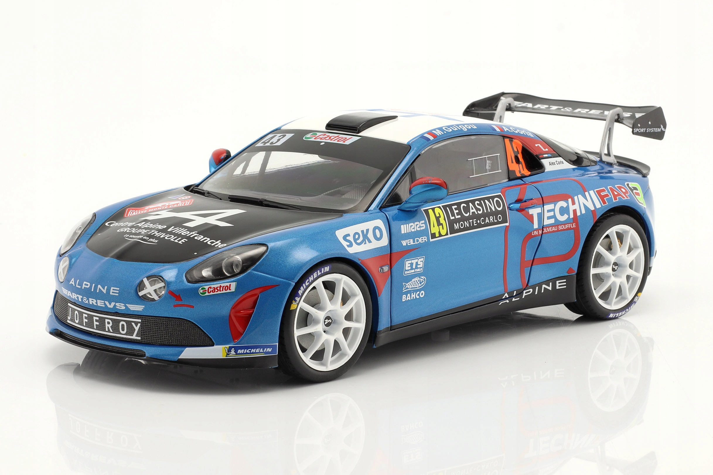 Alpine A110 Rally Rgt #43 Monte Carlo Solido 1:18