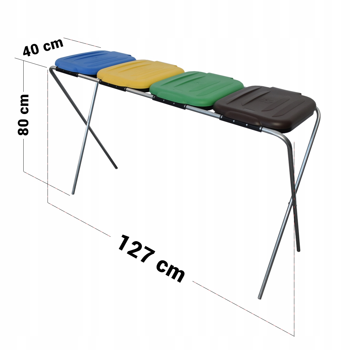

Stojak stelaż na 4 Worki do segregacji śmieci