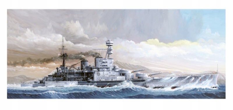 Model Trumpeter 05312 brytyjski krążownik Hms Repulse 1:350 do sklejania