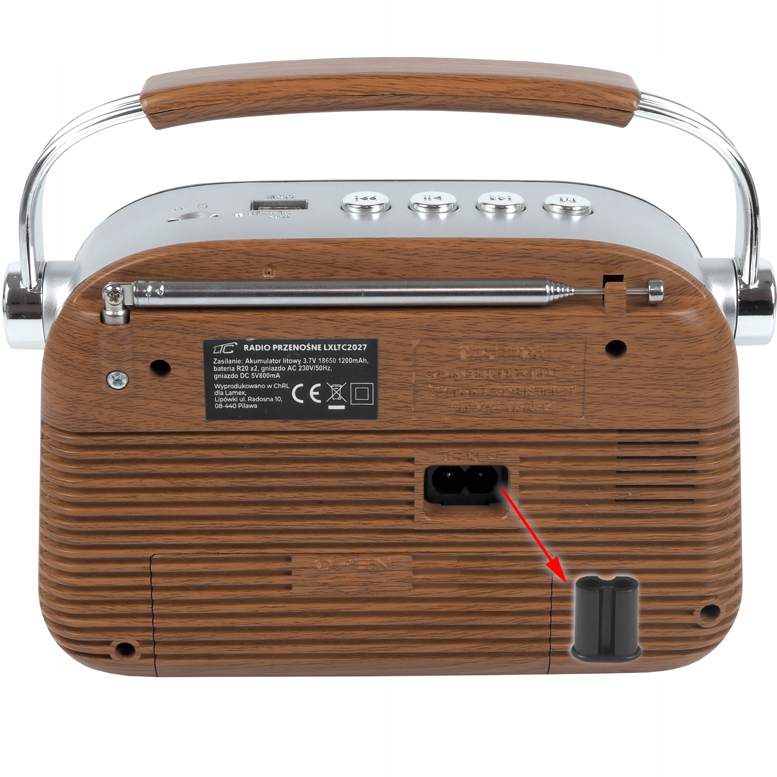 PRZENOŚNE RADIO RETRO BLUETOOTH AM, FM, MP3, SD, USB Marka LTC