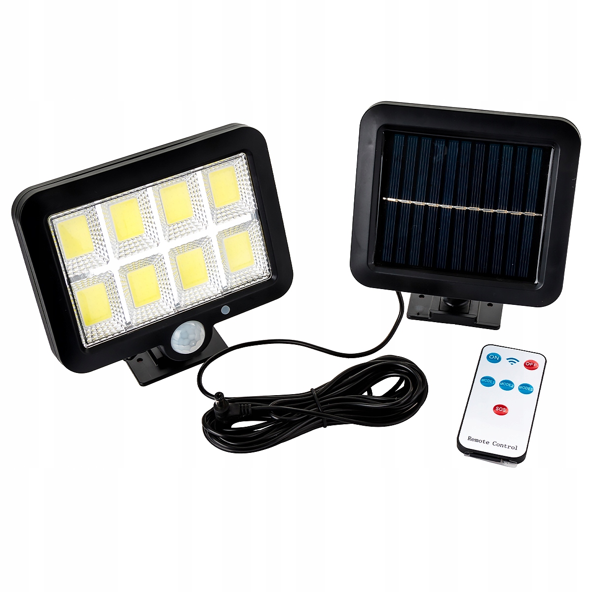 

Lampa solarna Halogen 130Led czujka ruchu zmierzch