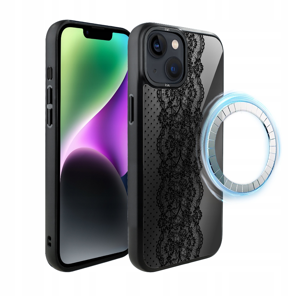 Pouzdro pro iPhone 14 Ibizu DropGuard Matt s MagSafe, ozdobná krajka