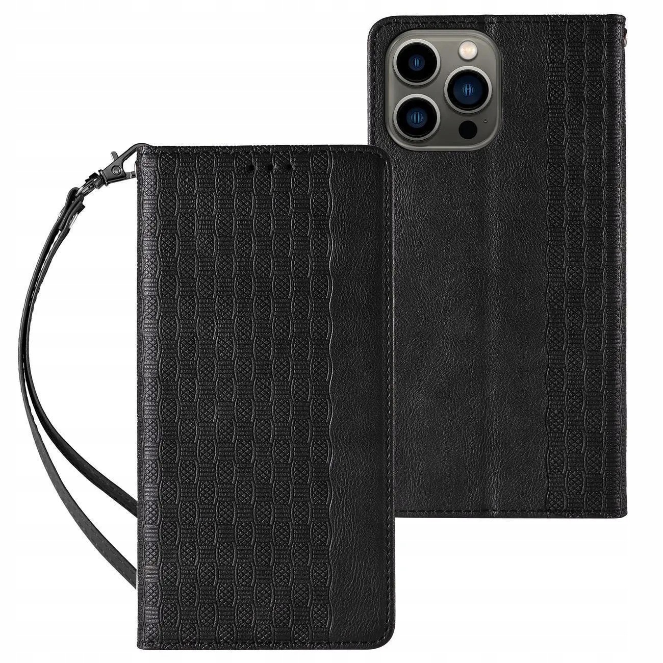 Magnet Strap Case etui Samsung Galaxy S23 pokrowiec z klapką portfel mini