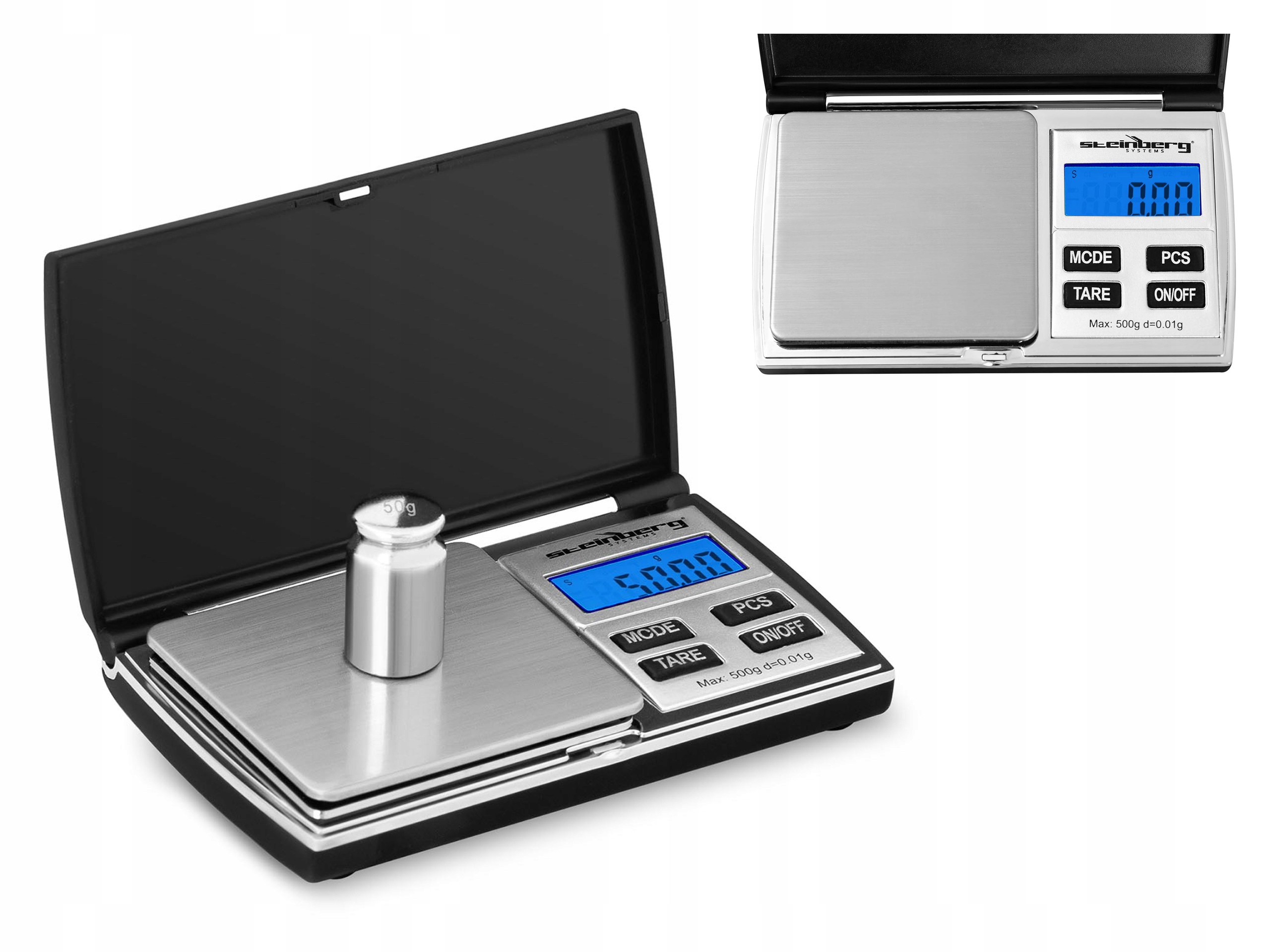 

Przenośna Waga Kieszonkowa 500g/0,01g LCD