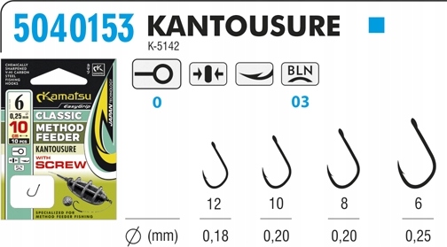 Kamatsu Przypon Kantousure Hak 12 0,18MM 10CM Wkrę