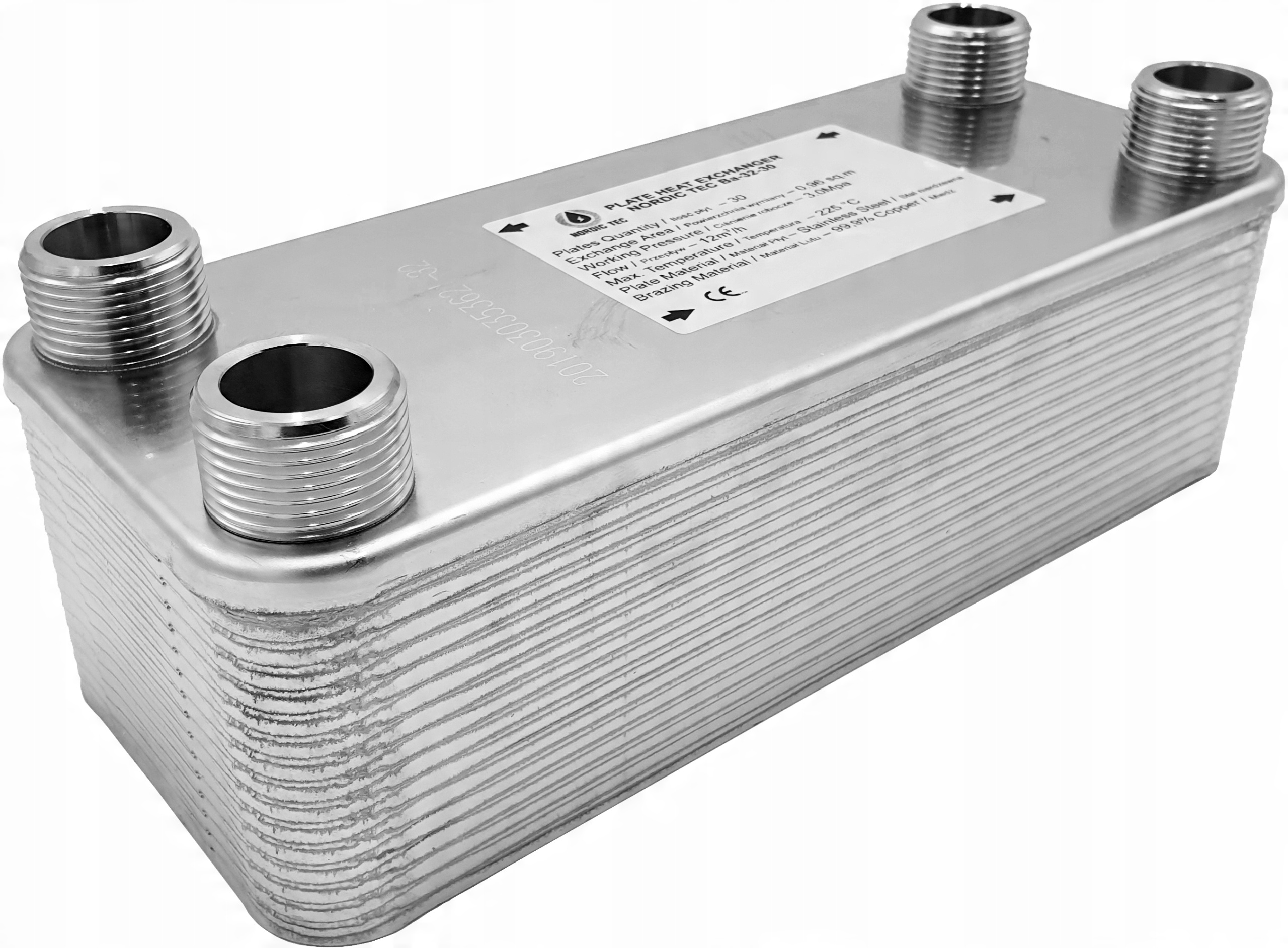 

Wymiennik Ciepła 50-płytowy 110 kW 5/4' NORDIC-Tec