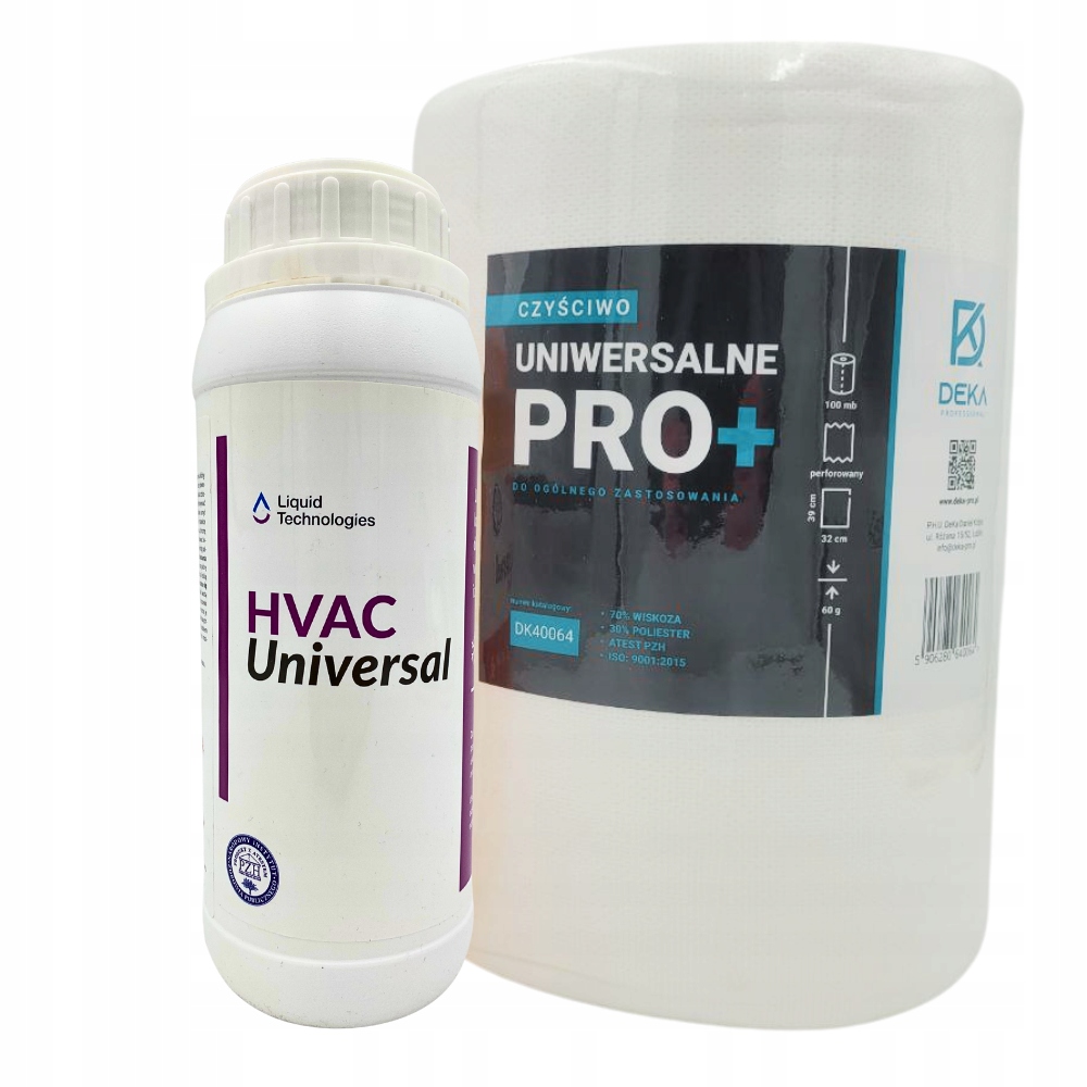 Levně Hvac Universal čisticí prostředek na klimatizaci 1L koncentrát čisticí utěrka