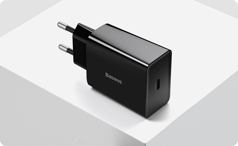 BASEUS SZYBKA ŁADOWARKA SIECIOWA ZASILACZ USB-C TYPE-C 20W PD QC 3.0 Stan opakowania oryginalne