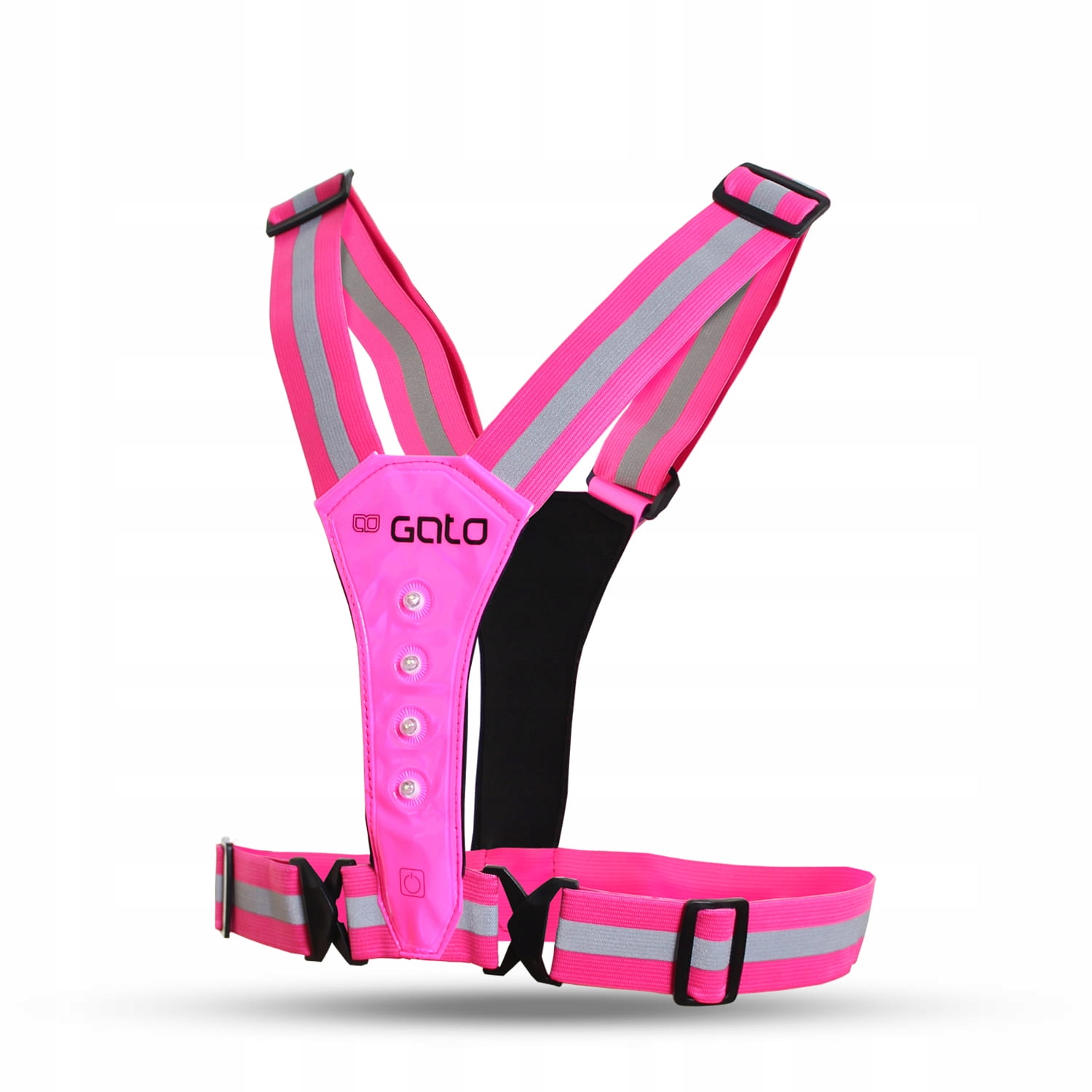 Led reflexní pásky Gato Safer Sport růžové