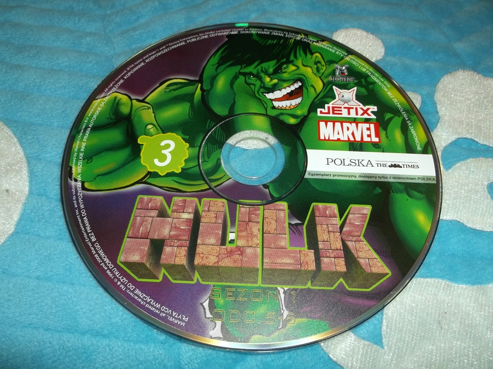 HULK CZĘŚĆ 3 KOLEKCJA MARVEL - Stan płyty IDEAŁ EAN (GTIN) 9771898307564