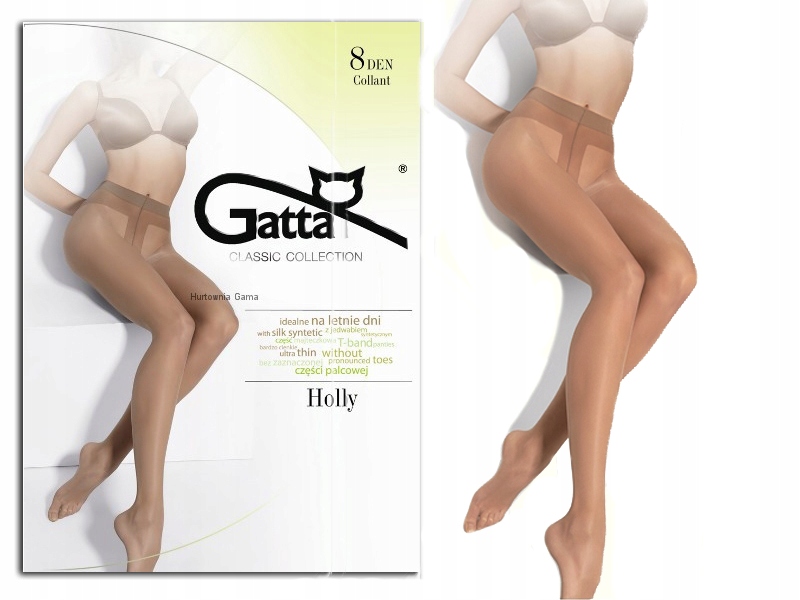 RAJSTOPY Gatta HOLLY 8 DEN Stretch 2-S beige