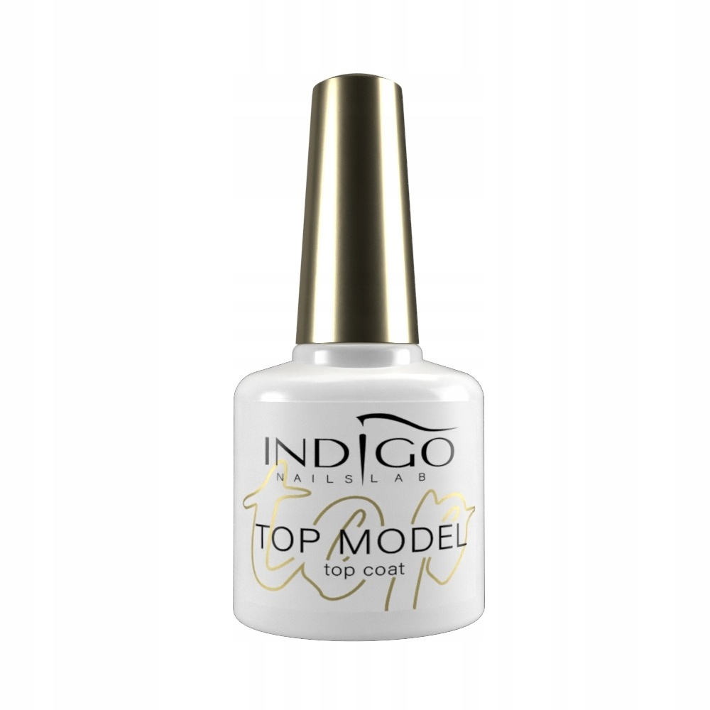 

Indigo Top Model Top Coat 7ml złote drobinki