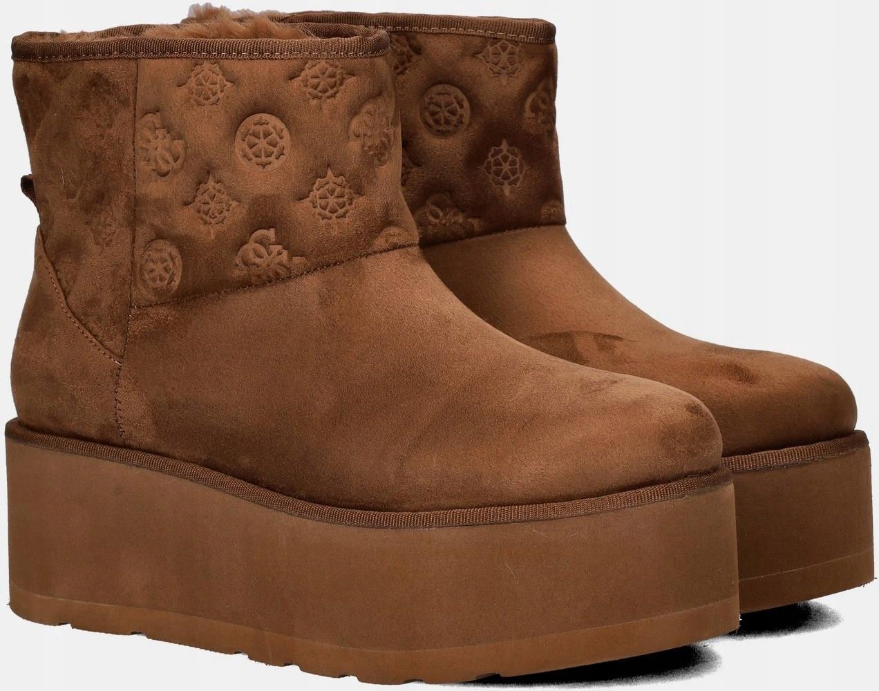 Guess Hnědé Sněhové Logo (41)