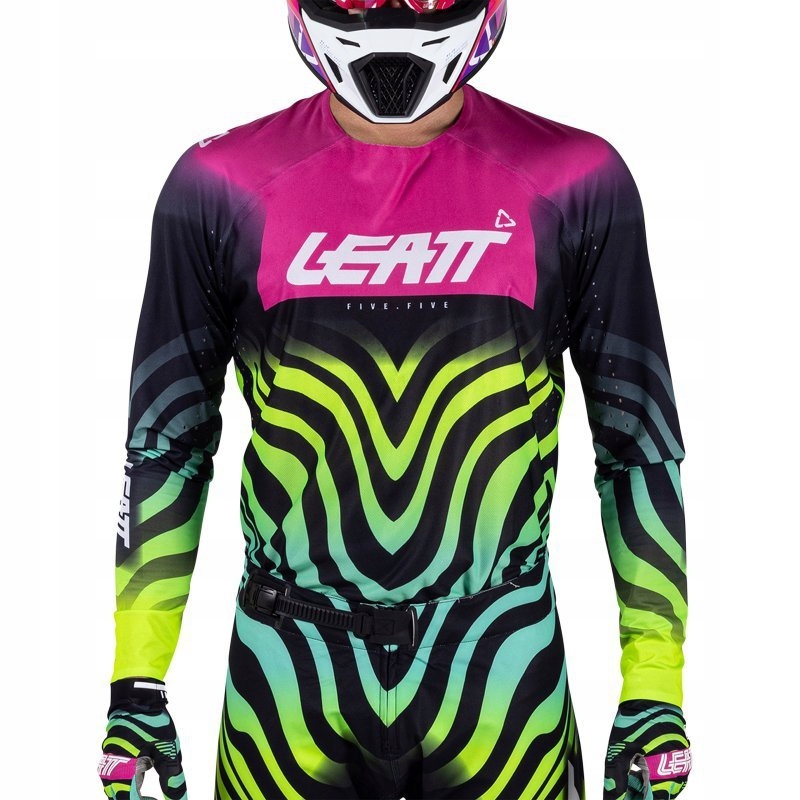 Mikina Leatt Moto 5.5 Ultraweld Tiger Pink L