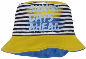 

Kapelusz na lato w paski Żółty R.52