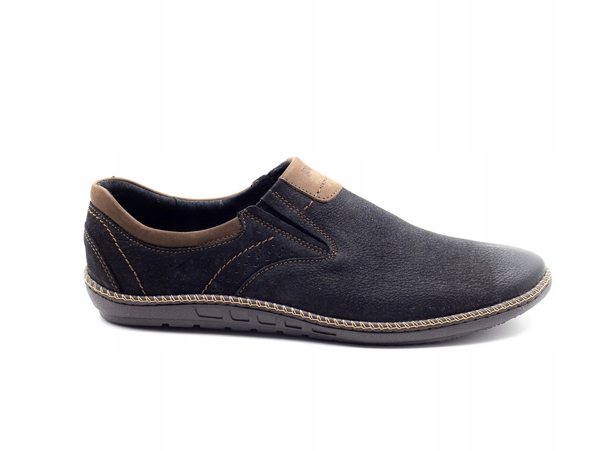 

Hit! Męskie buty nubuk black Joker od dobrebutypl