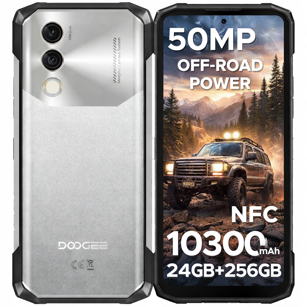 Smartfón Vojenský pancier Doogee Blade10Power 24GB+256GB Android Nfc Sim