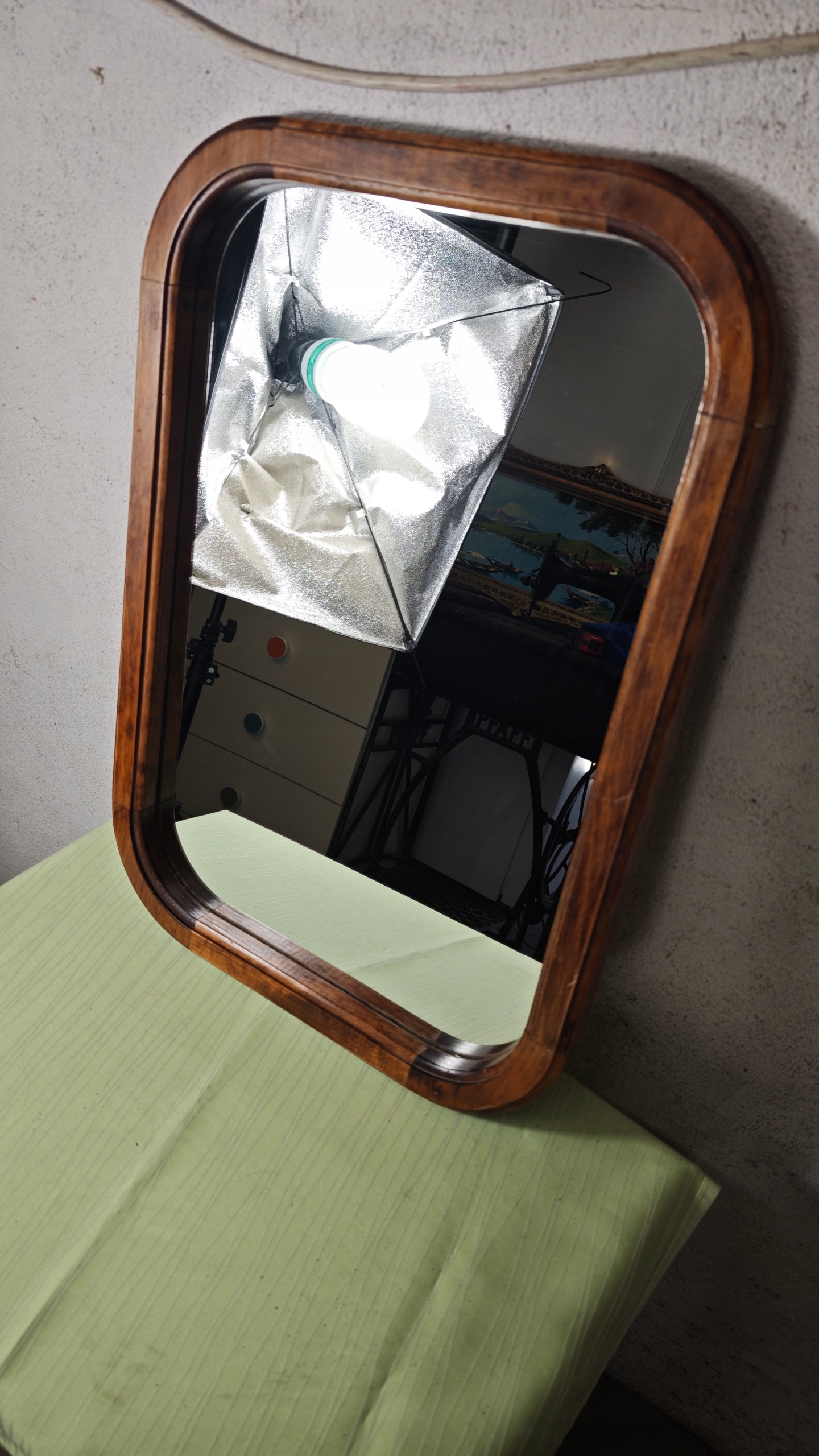 Stylowe lustro art deco 42,5x50cm
