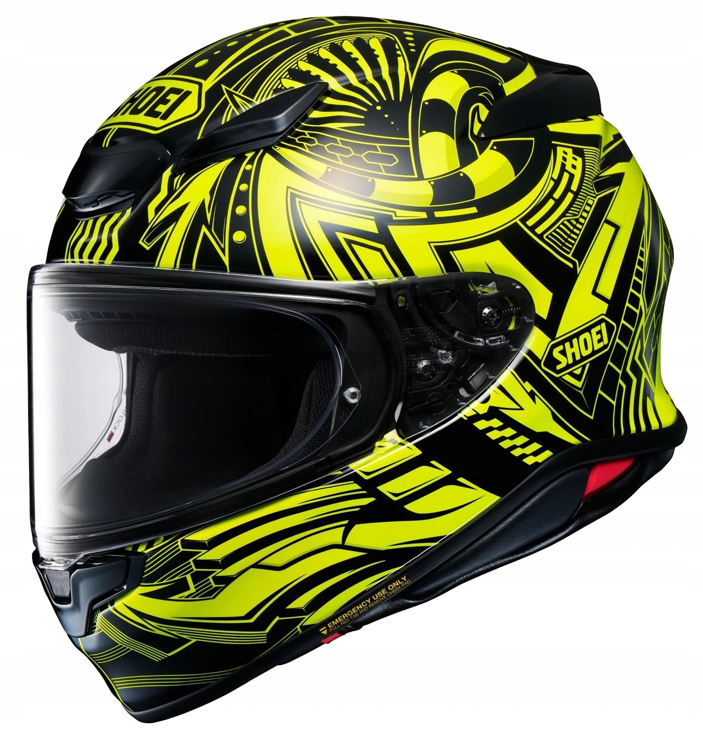 Shoei NXR2 Beaut TC-3 Integrálna Motocyklová Prilba Žltá Čierna