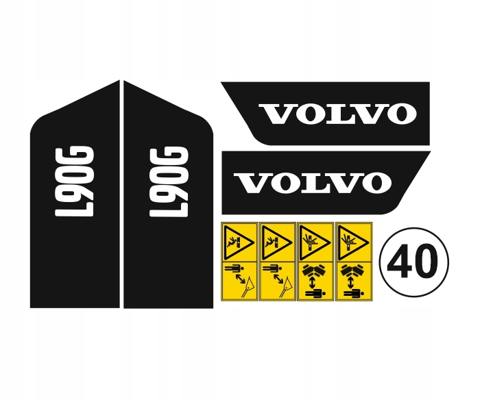 Samolepky s nálepkou Volvo L90G