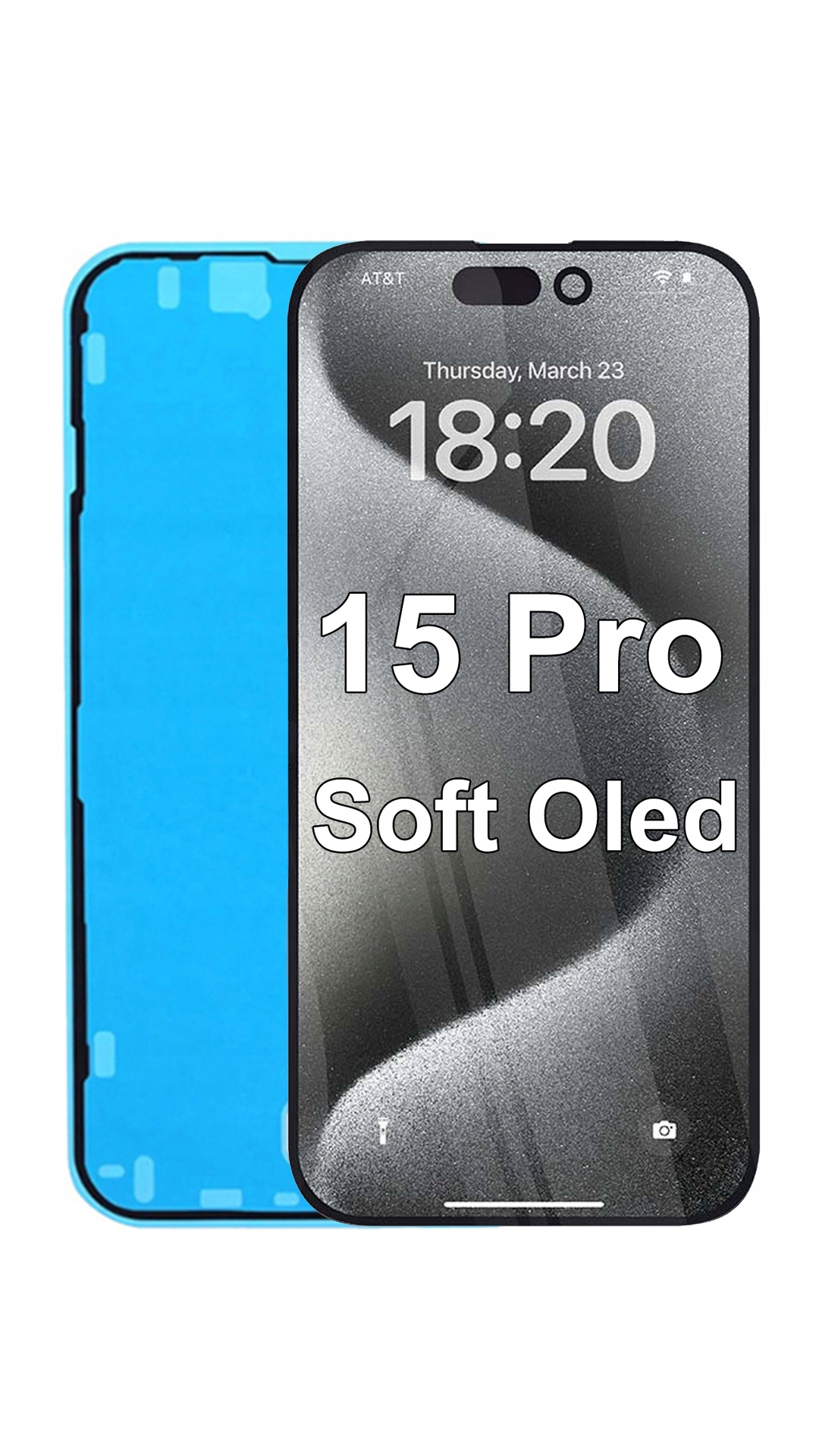 Soft Oled náhradný displej pre Apple iPhone 15 Pro 120 Hz vymeniteľný IC