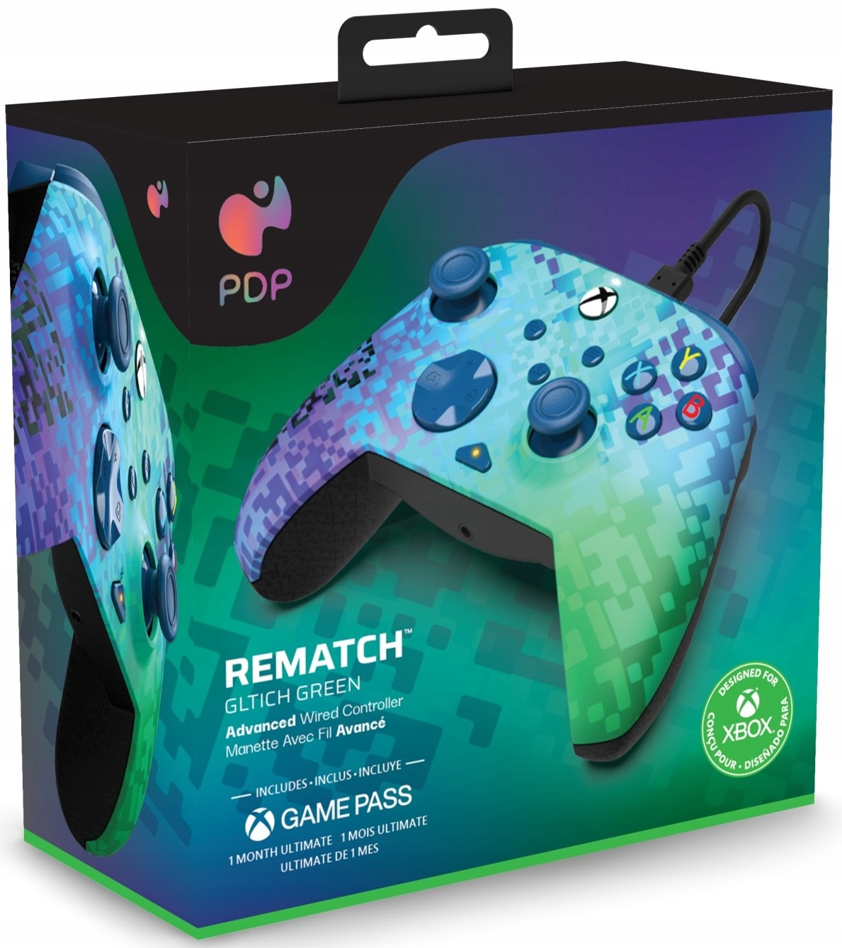 

Pdp Xbox Series Pad przewodowy Rematch Glitch Gree