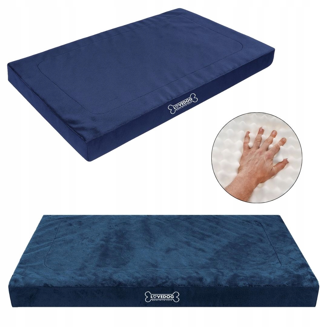 Levně Pelíšek Matrace pro psa XXL 120x90 Měkké lůžko na zip