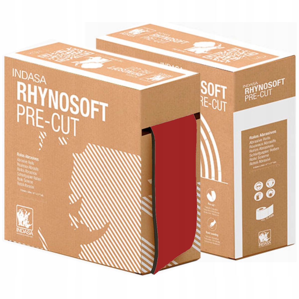 Indasa Rhynosoft Pre-cut Papier Ścierny na Gąbce P1500