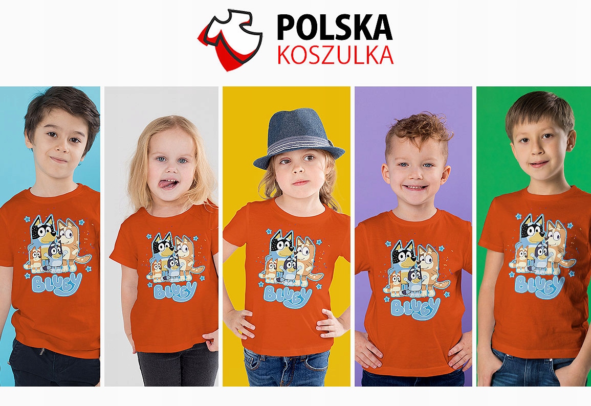 KOSZULKA DZIECIĘCA T-SHIRT DLA DZIECKA BLUEY BLUE 140 PREZENT JAKOŚĆ Liczba sztuk w ofercie 1 szt.