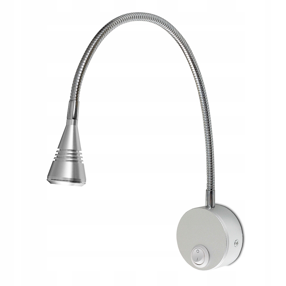 

Lampa ścienna do czytania kinkiet Led 3W Srebrna