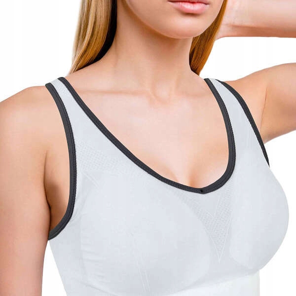 SPORTASTISCH DAMSKI BIUSTONOSZ SPORTOWY TRENINGOWY STANIK PUSH UP BEZSZWOWY Rozmiar 40