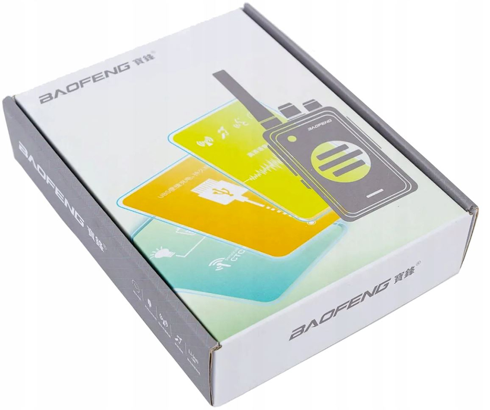 2xBAOFENG BF-T17 Walkie-Talkie PMR Łoki Toki Wbudowana Bateria Model BF-T17