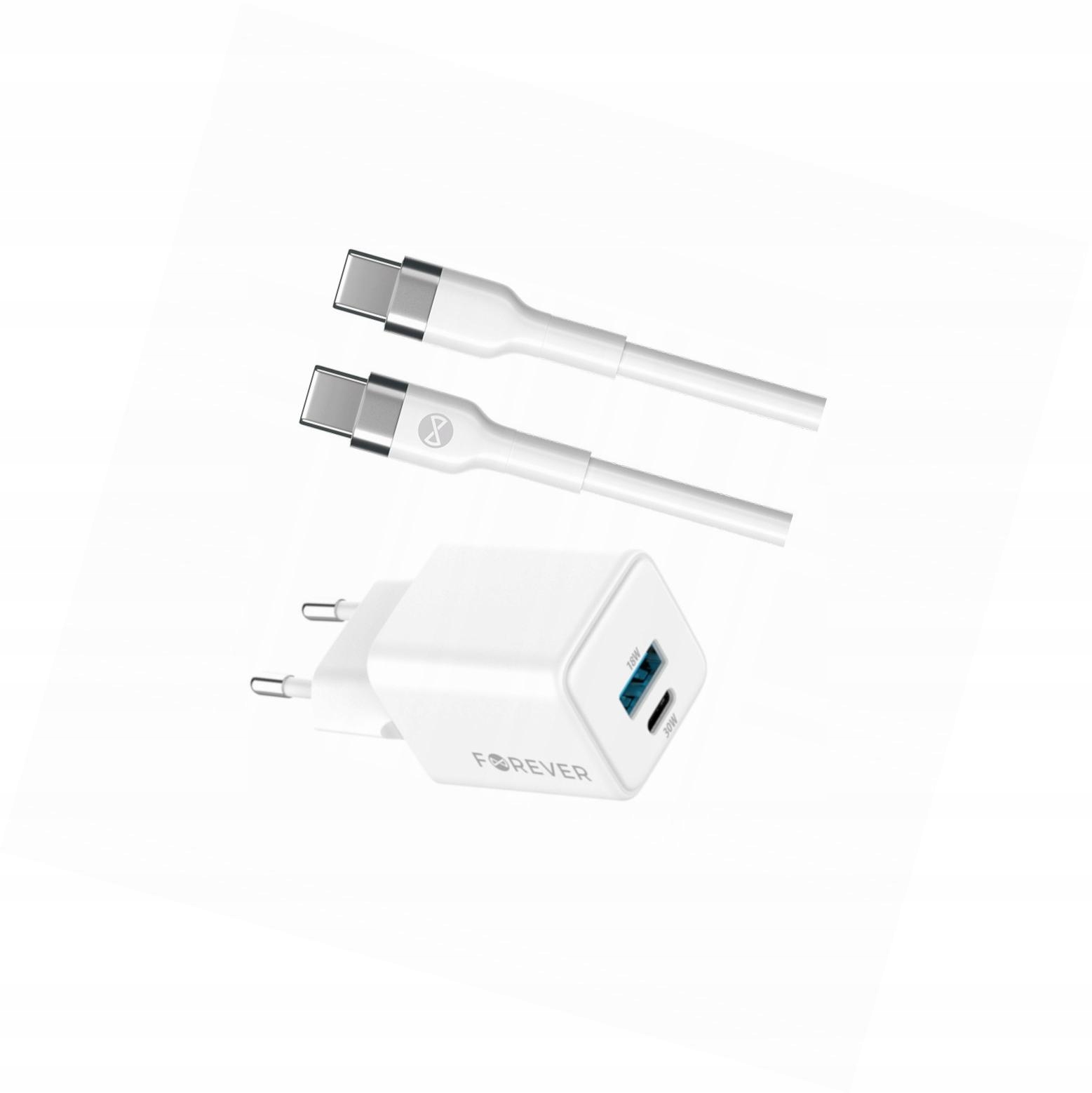 Szybka ładowarka GaN 30W 2 wejścia długim z kablem 2m do Xiaomi Poco X5 5G