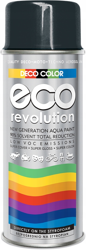 

Lakier W Spreju Eco Revolution 400ML Antracytowy