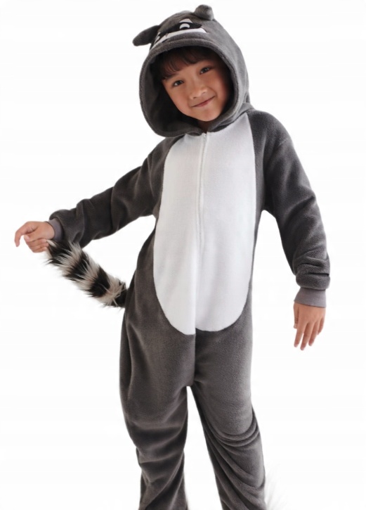 

Onesie Lemur Piżama Dla Dzieci Kigurumi 134/140