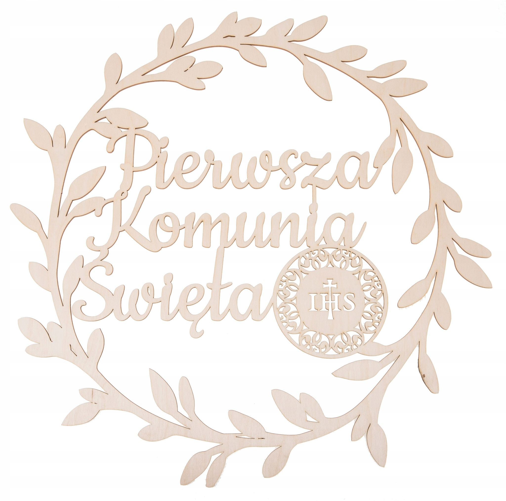 

Koło Ihs wianek dekoracje Komunia obręcz napis!!