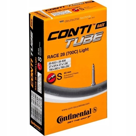 

Dętka Continental Race 28 Light 42mm presta 20/25