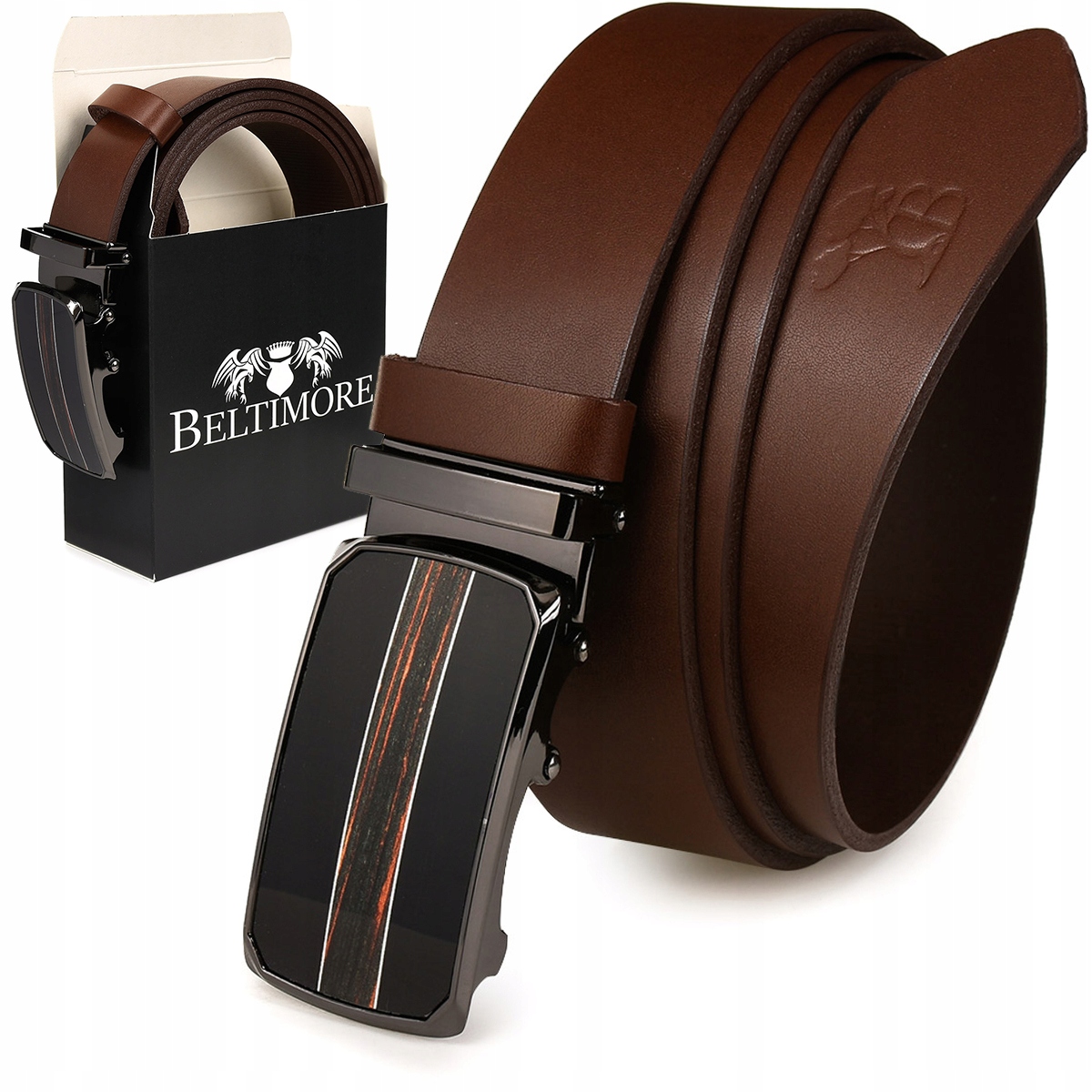 

Pasek męski skórzany do spodni automat Beltimore