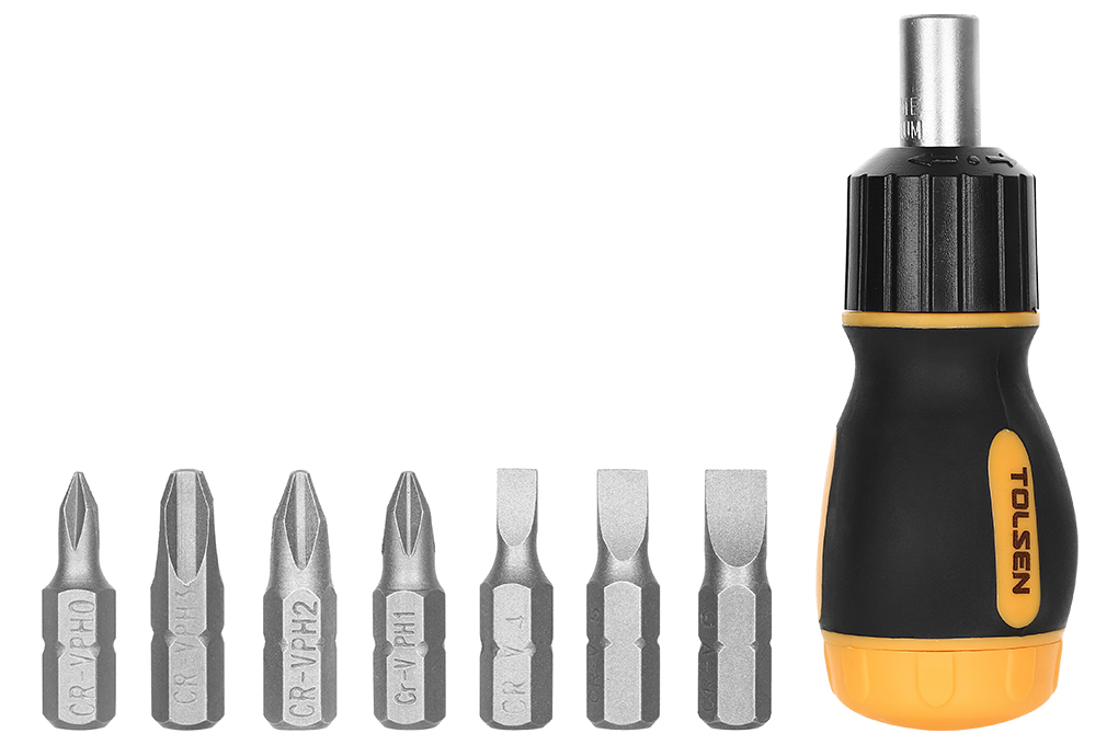 

Tolsen Wkrętak Z Grzechotką i Bitami 7 w 1