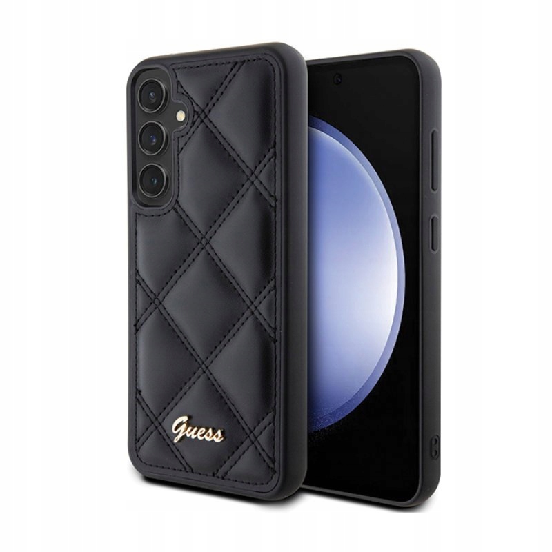 Guess Metal Logo Etui do Samsung Galaxy S23 Fe (czarny)