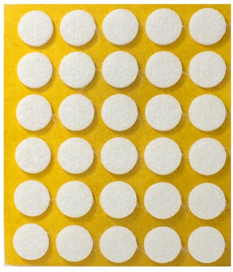 

Samoprzylepne podkładki filcowe białe ø15 30szt