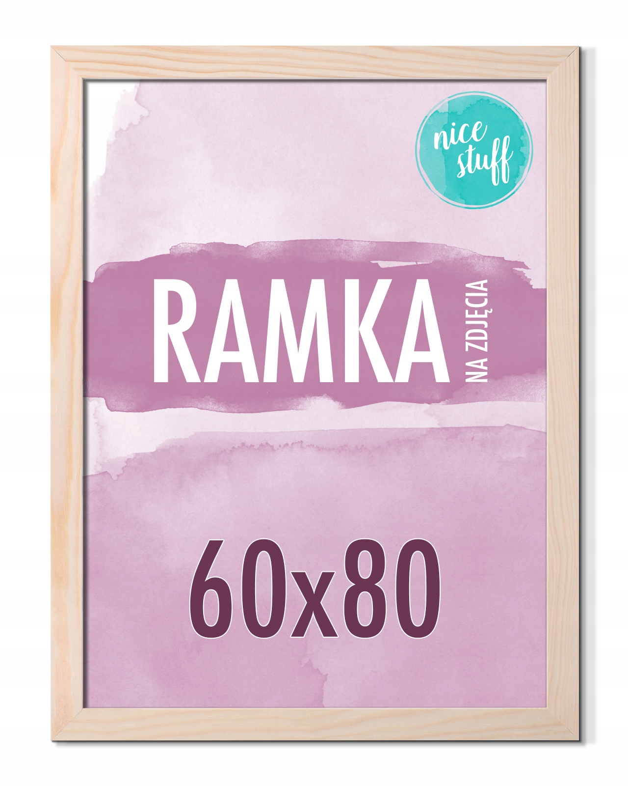 Rámeček 60x80 Rámeček Na Fotografie rámečky borovice surová dřevěná plakát fotografie