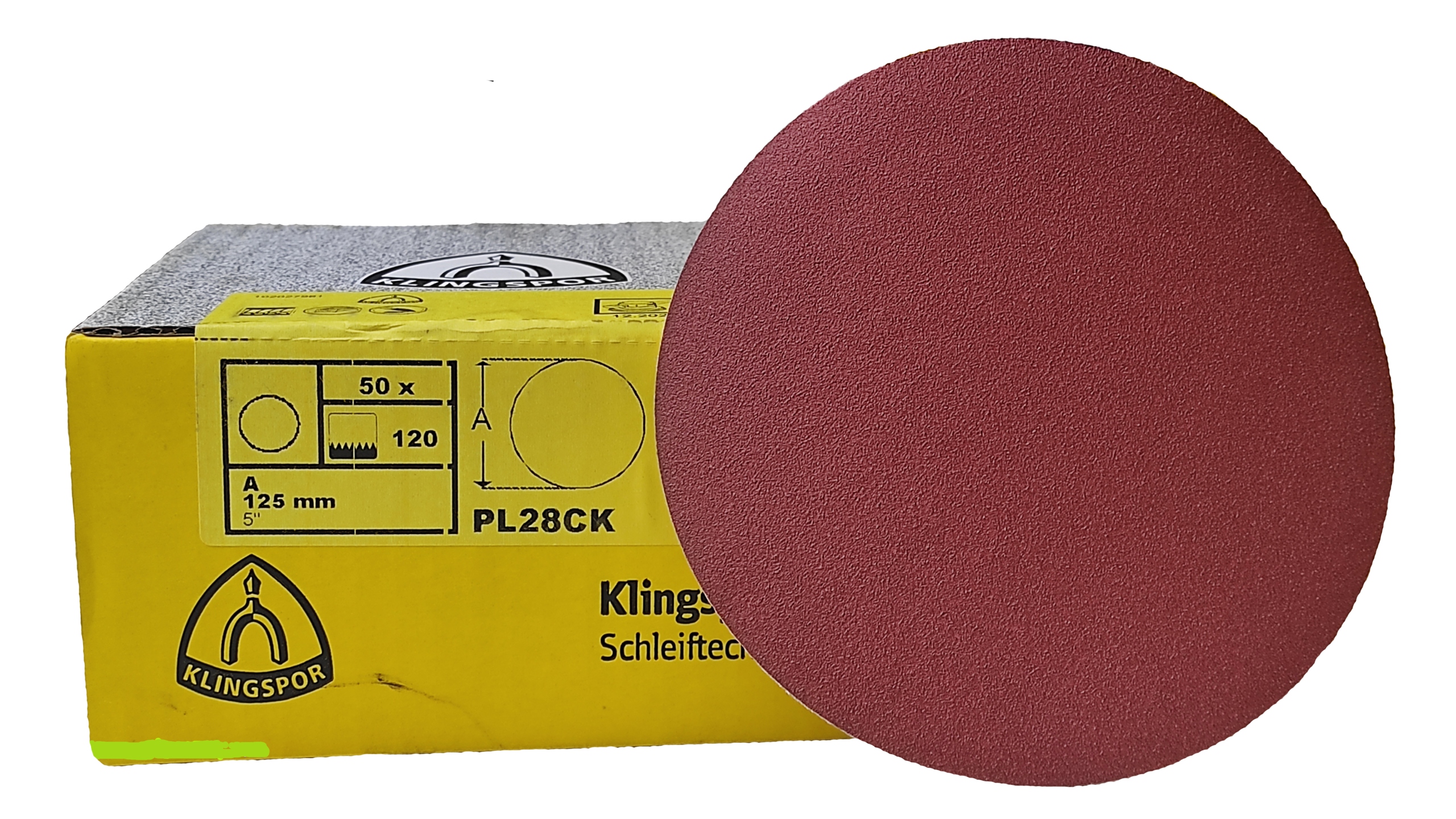 

3 szt! Papier Ścierny Krążek Na Rzep 125mm P120