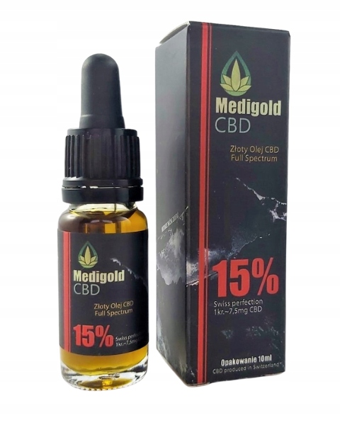 

Złoty Olej Medyczny Cbd 15% Pełne spektrum 1500mg
